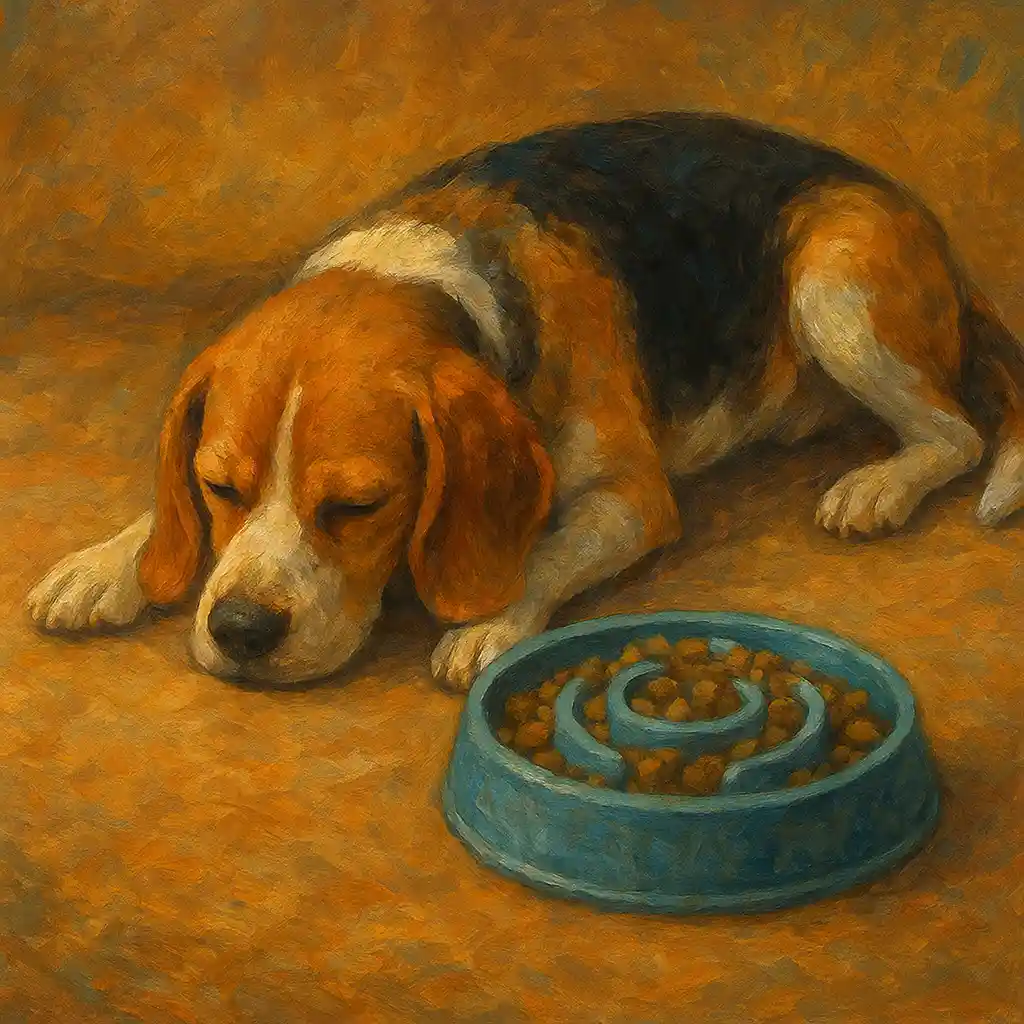 Beagle Post-Meal Rest: Prevent Issues with No Play and a Slow Feeder 1 Beagle Post-Meal Rest to Prevent Issues — No Play; Slow Feeder