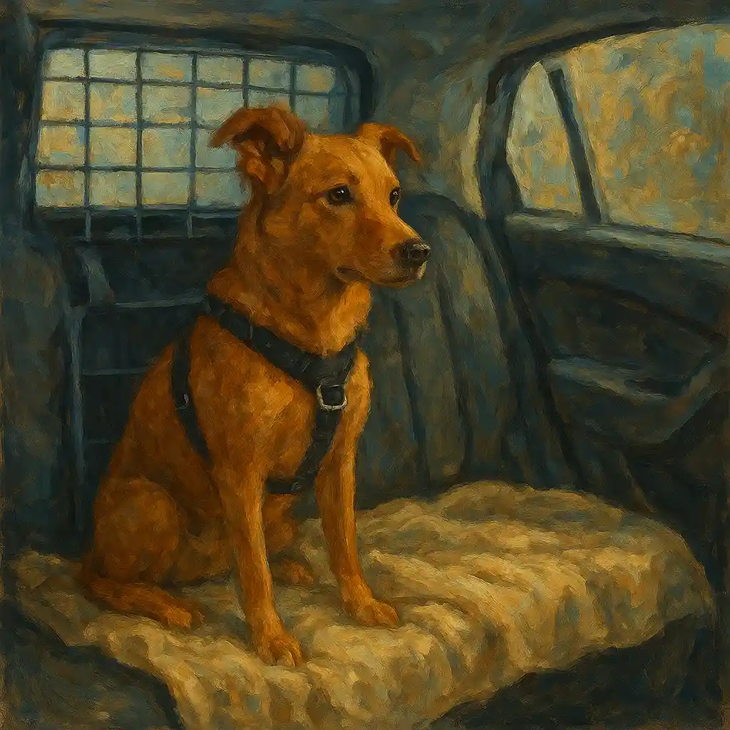 Carsharing: Secure Dog in Car — Box/Harness; Blanket; No Free Seats; Cleaning