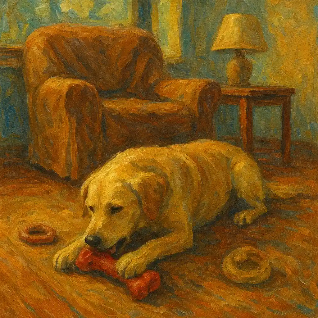 Chew Destruction: Create “Sacrifice Zone” — Legal Chew Area; Fix Chew Toy; Cover Furniture; Rotate