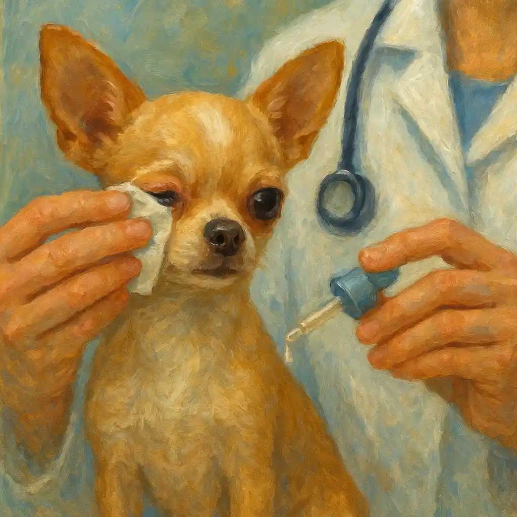 Chihuahua Eye Allergy Wipe — Gentle; Drops; Vet