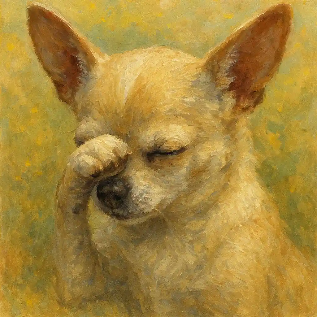 Chihuahua pollen paw and face wipes after walks: reduce allergy symptoms 1 Chihuahua Pollen Paw/Face Wipe — After Walk; Reduce Allergy