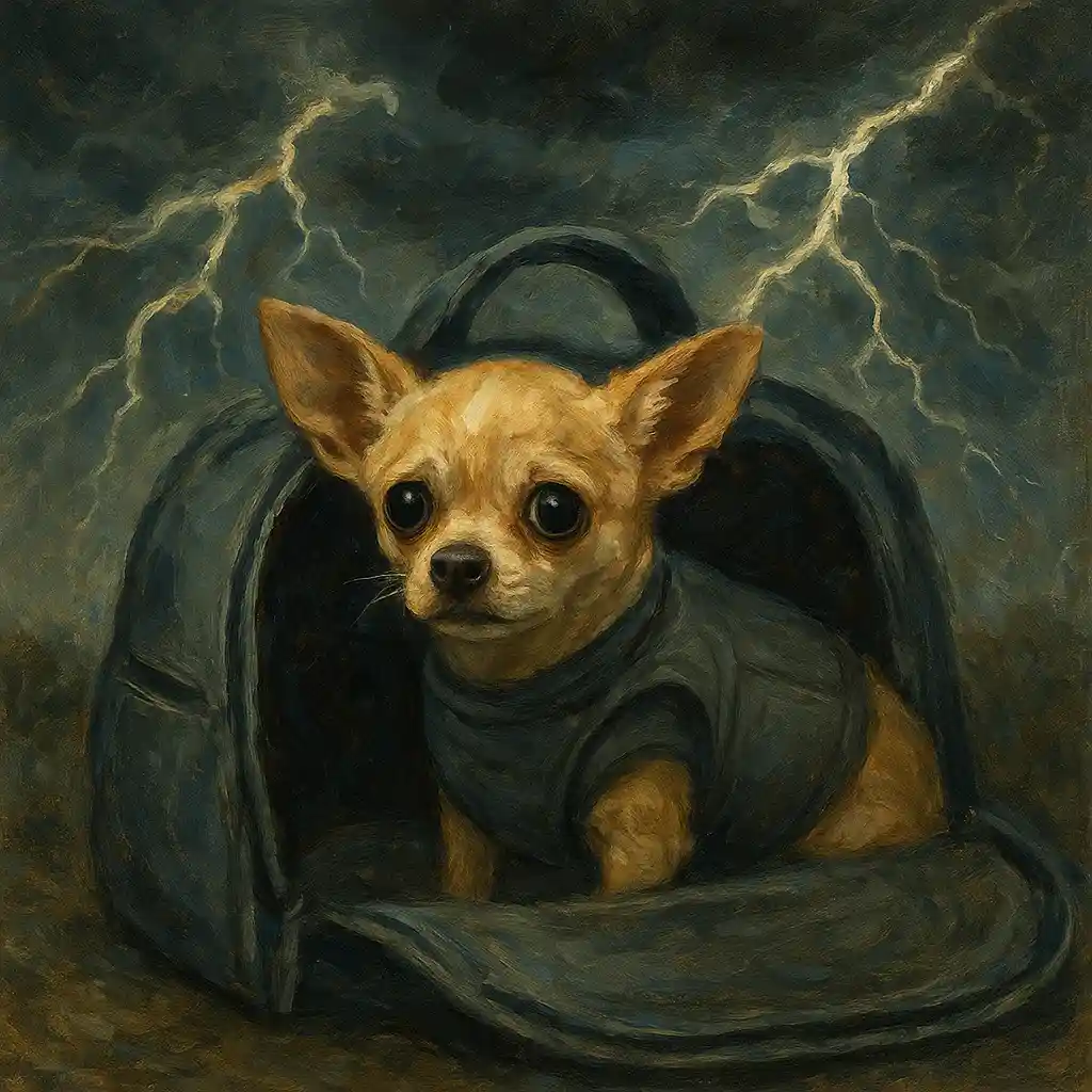 Chihuahua Storm and Noise Fear: Safe Carrier, Thundershirt, and Desensitization 1 Chihuahua Storm/Noise Fear — Safe Carrier; Thundershirt; Desensitization