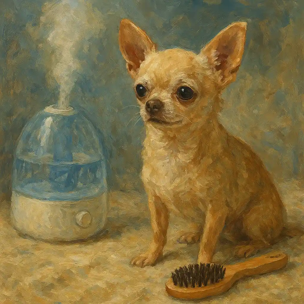 Chihuahua Winter Dry Skin — Omega; Humidifier; Brush