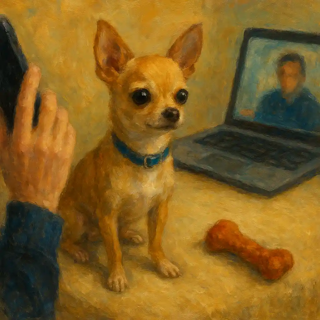 Chihuahua Work Call Carrier Stay — Treat Toy; Quiet