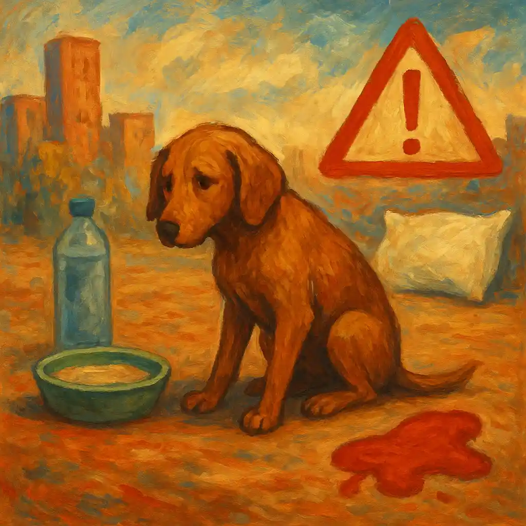 Diarrhea in City: 24h Dog Plan — Bland Diet; Water; Rest; Red Alarm Signs