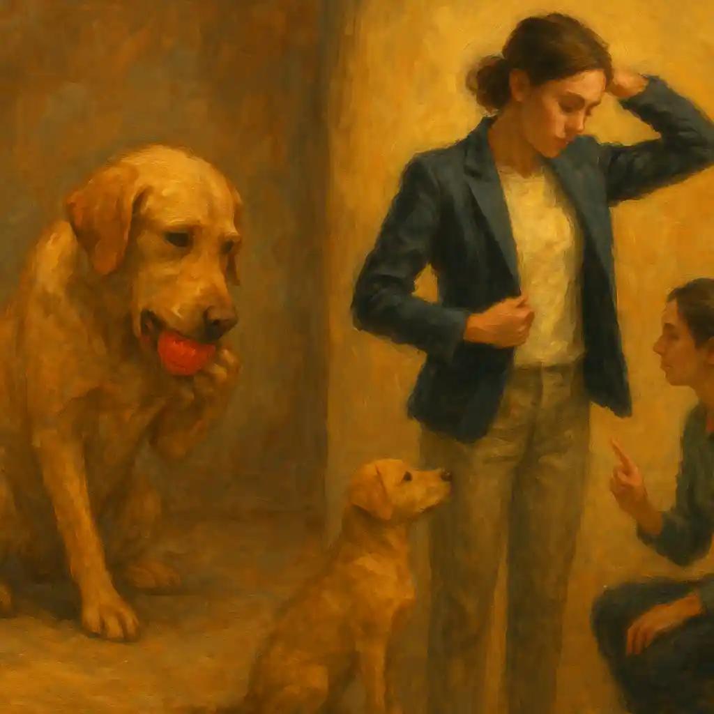 Dog Panics When You Get Dressed: Change Setup — Dog in Zone; Chew Item; You Dress Quietly; Then Training