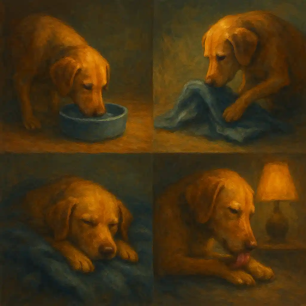 Evening Wind-Down: Dog Ritual in 10 Minutes — Water; Fold Check; Blanket; Lick; Dim Light