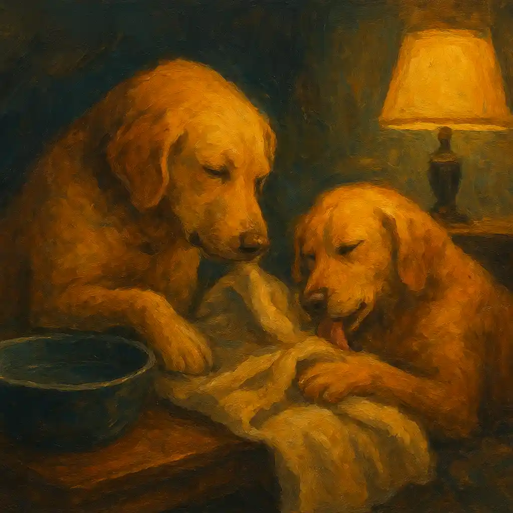 10-Minute Evening Wind-Down Ritual for Dogs: Water, Fold Check, Blanket, Lick, Dim Light 1 10-Minute Evening Wind-Down Ritual for Dogs: Water, Fold Check, Blanket, Lick, Dim Light