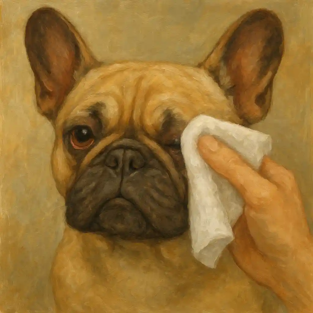 Eyes: Prevent Irritation (Frenchie Basics) — Keep Face Folds Dry; No Fragrance Wipes; Vet If Rubbing/Cloudy