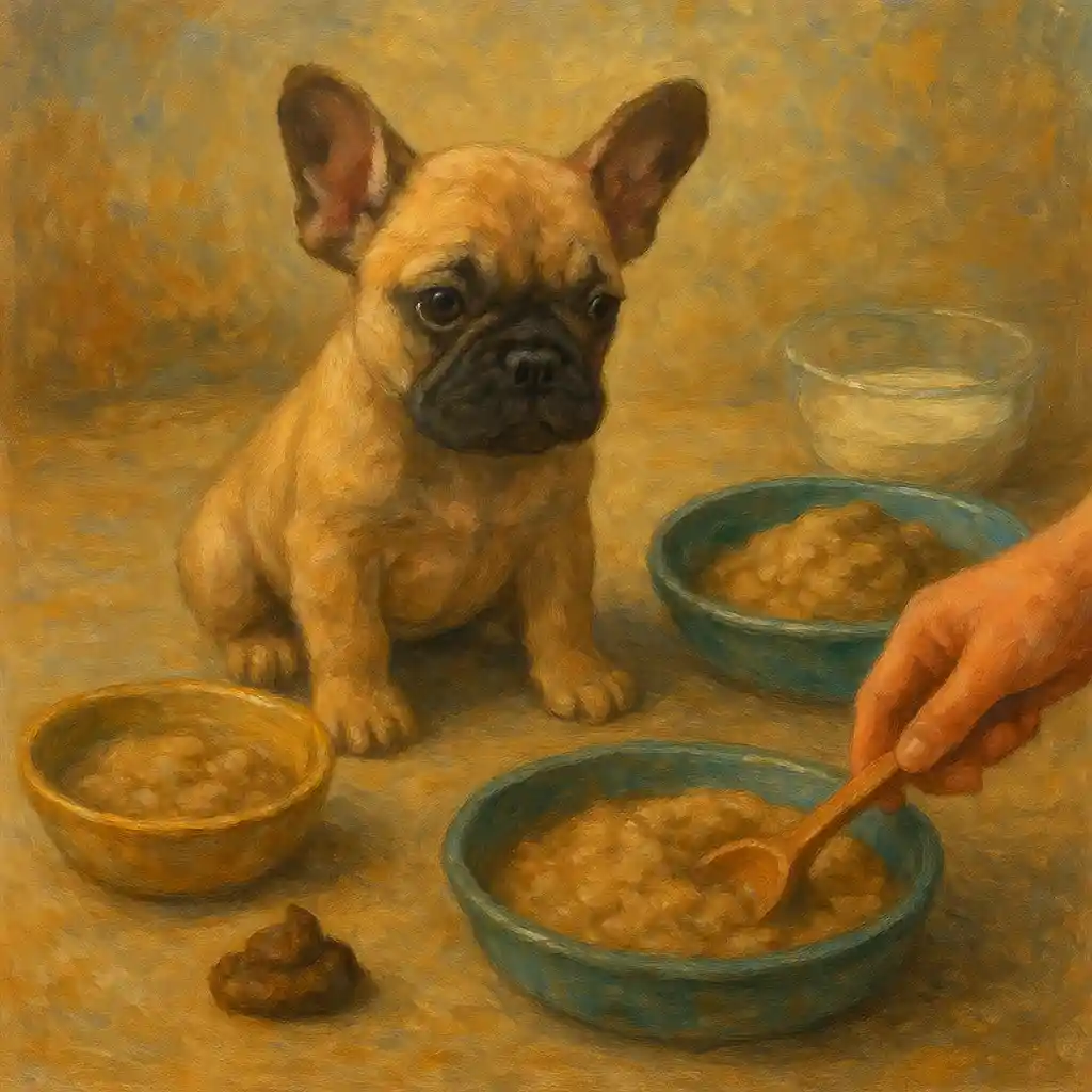 Food Change: Frenchie Gentle (7 Days) — Mixing Plan; Observe Poop; Regression Allowed