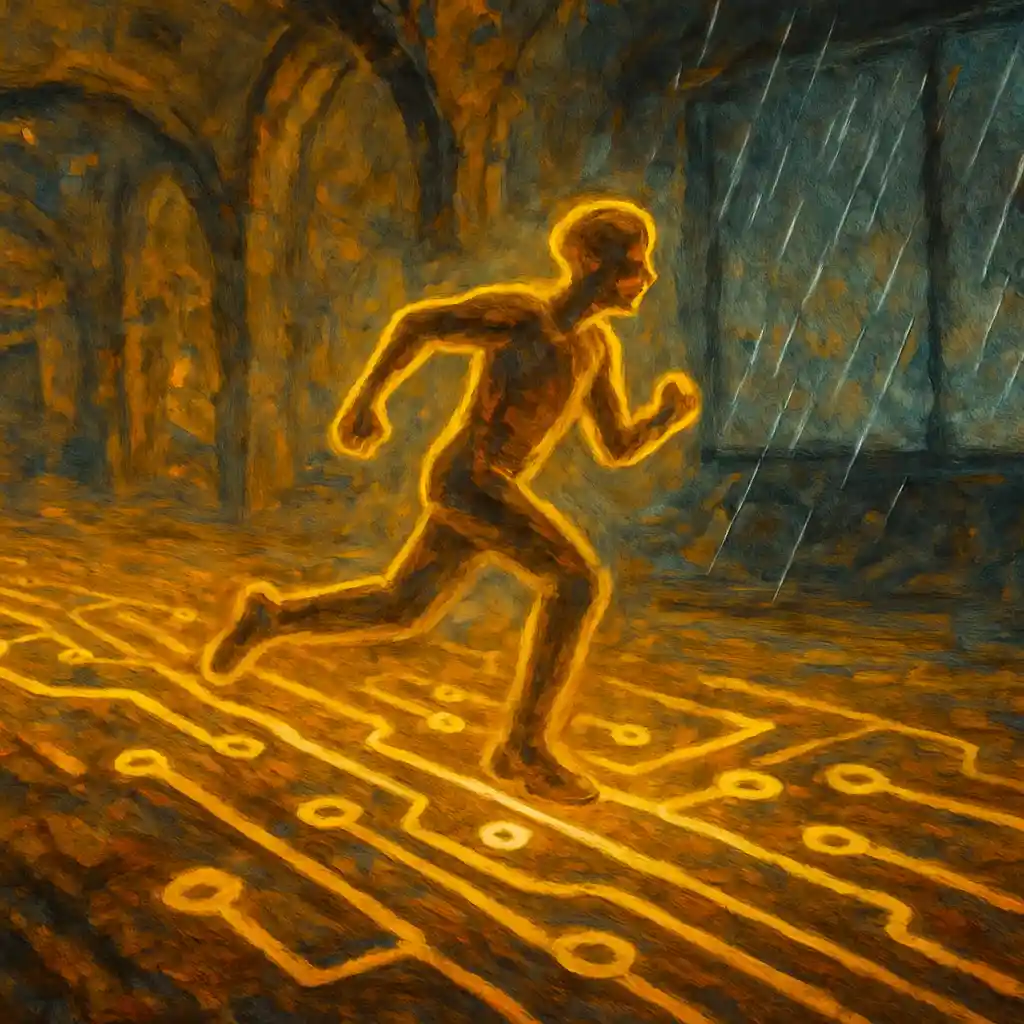 Golden Indoor Circuit Rainy — Games + Puzzles; Energy Burn