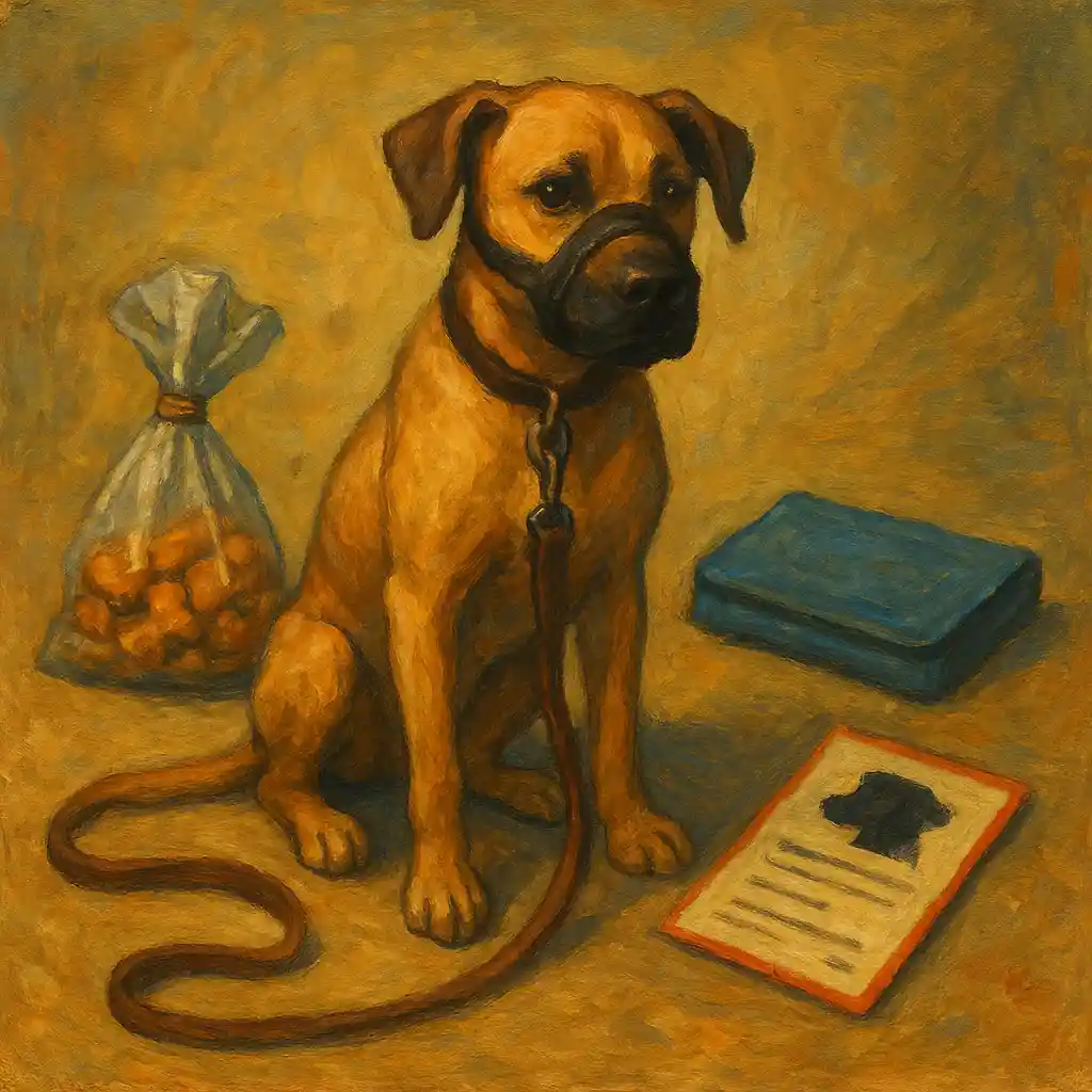 Outside Trash Eating: Management Set — Short Leash; Treats; Muzzle Training; Emergency Card