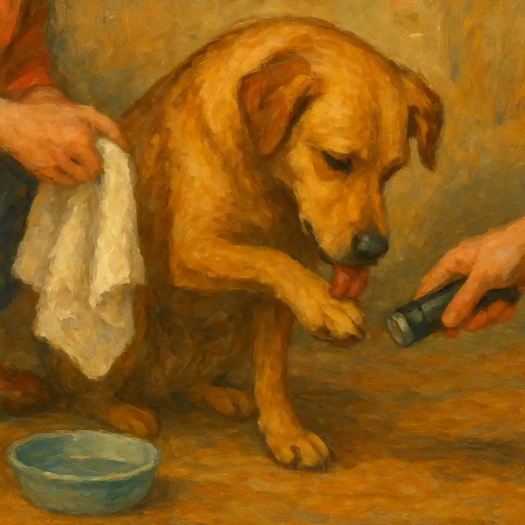 Paw Licking: 3-Minute Routine After Every Walk — Rinse; Dry; Quick Inspection; Then Occupation