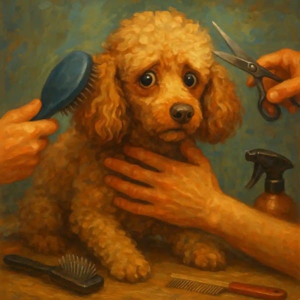 Poodle Anxiety During Grooming: Desensitization Plan, Cooperative Care, and Home Tools
