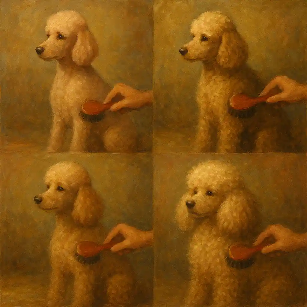 Poodle Coat Regrowth After Clip — Timeline; Brush During Growth