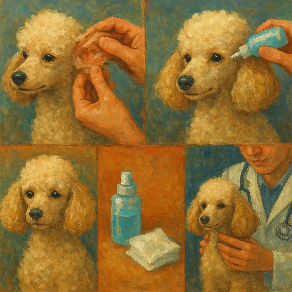 Poodle Ear Infections: Prevent and Manage with 5 Weekly Care Steps, the Right Cleaning Solution, and When to See a Vet 4 Poodle Ear Infections: Prevent and Manage with 5 Weekly Care Steps, the Right Cleaning Solution, and When to See a Vet
