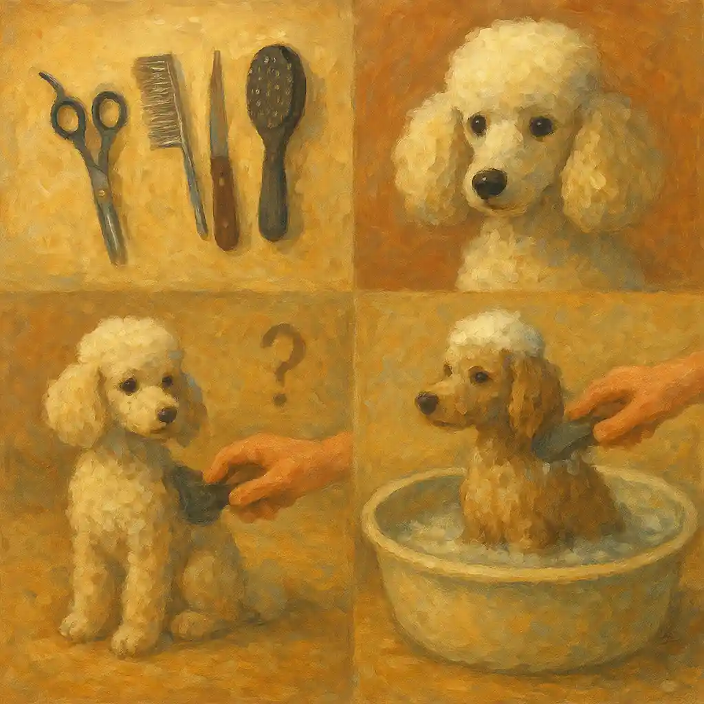 Poodle Grooming at Home: A 7-Day Beginner Plan (Tools, Clip Styles, Bath & Brush Sequence) 2 Poodle Grooming at Home: A 7-Day Beginner Plan (Tools, Clip Styles, Bath & Brush Sequence)