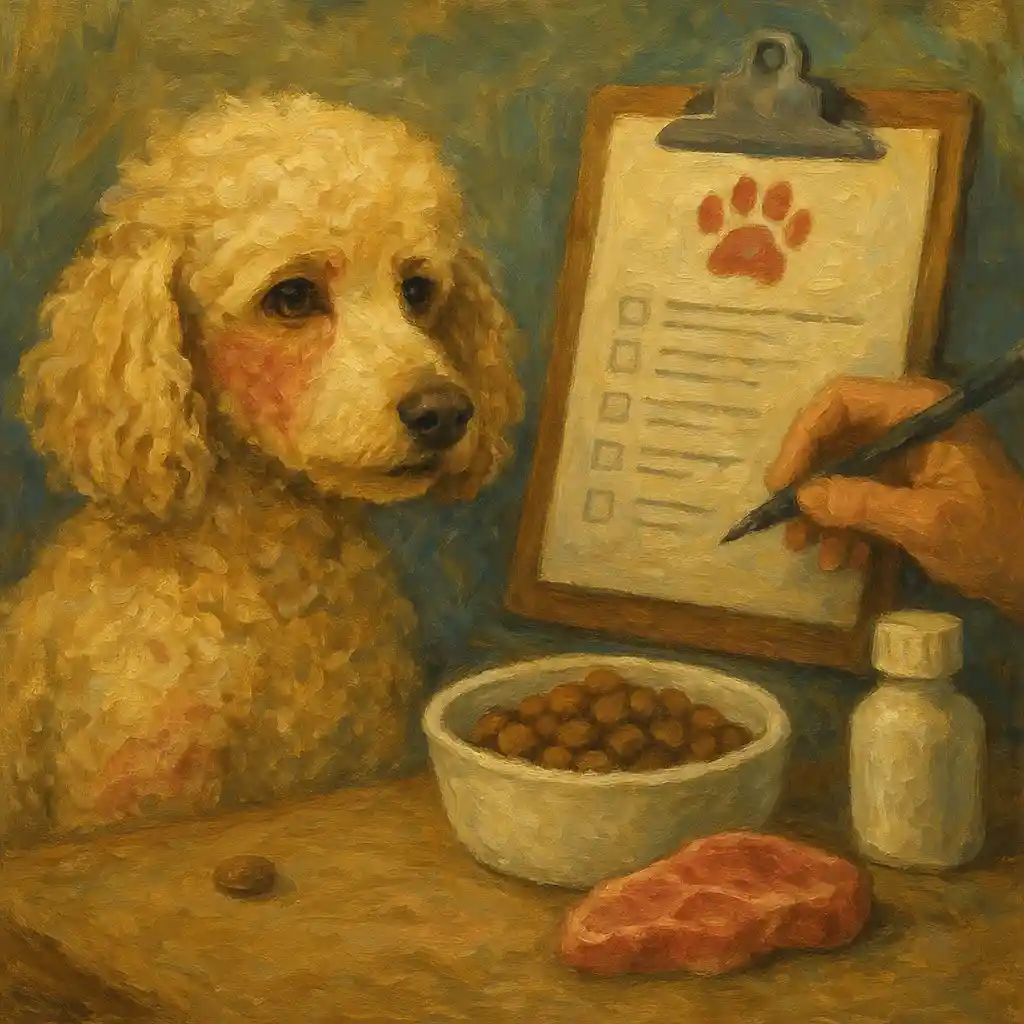 Poodle Skin Allergies: Food vs. Environmental — Elimination Diet; Symptom Diary; Vet Testing Options