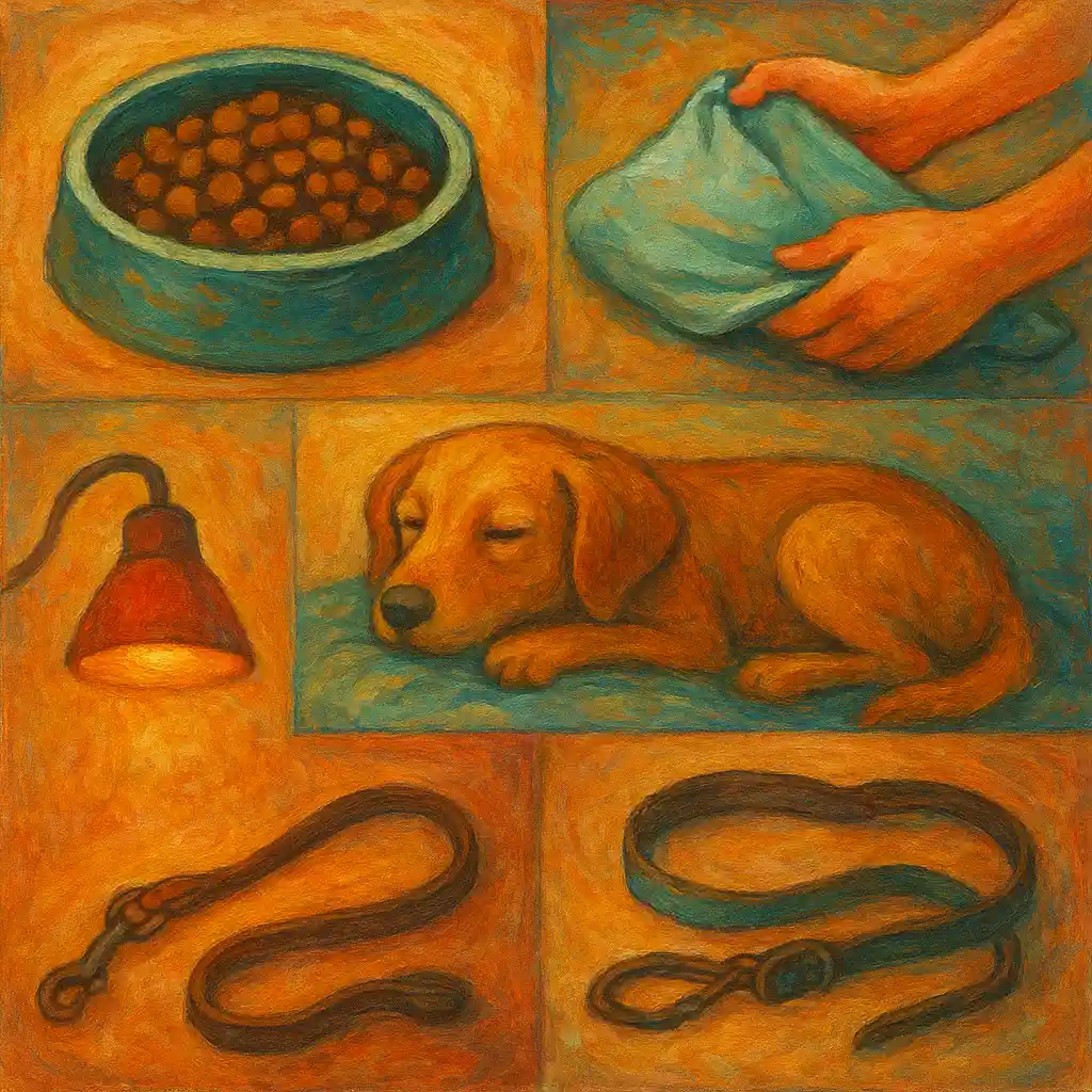 Sitter Handover: Dog-Centered — Food; Fold Care; Heat; Triggers; Walk Rules