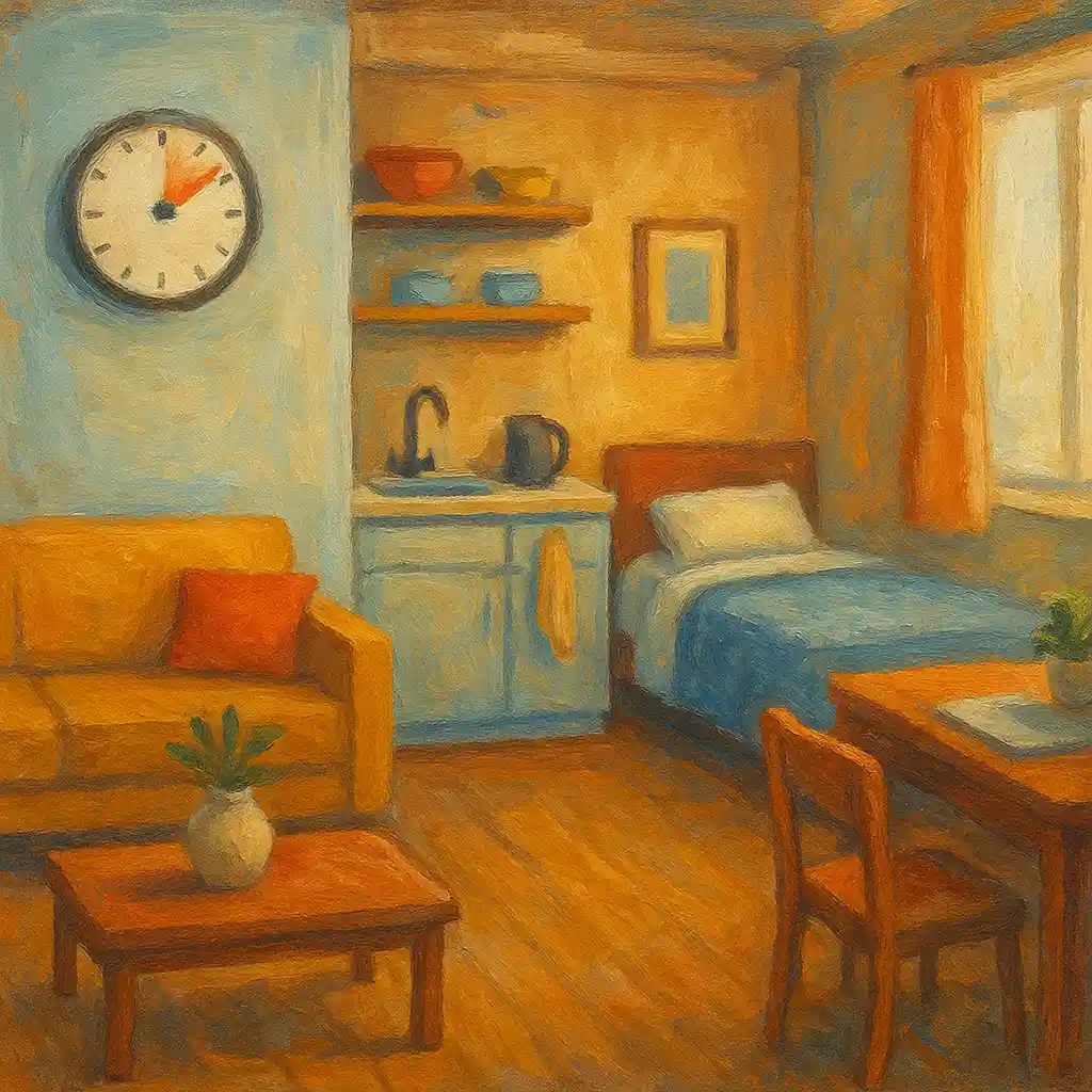 Small Apartment, Big Impact: 20-Minute Tidy — 4 Zones; Timer; Only Visible; Stop After 20