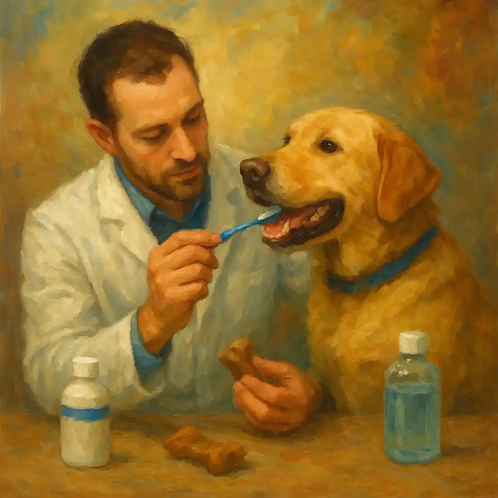 Teeth: Reduce Tartar Without Hard Bones — Brush; Soft Chew; Water Additive Only After Check; Vet