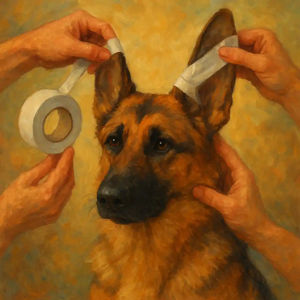 Top Tips for German Shepherd Ear Taping Success