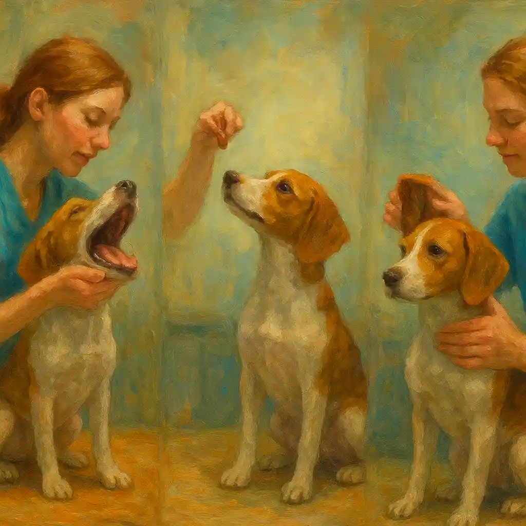 Vet Training Open Mouth and Ears Show: 3 Daily Exercises in 2 Minutes (With Rewards) 9 Vet Training Open Mouth and Ears Show: 3 Daily Exercises in 2 Minutes (With Rewards)