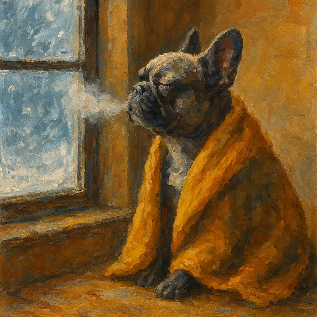 Winter: Cold Air & Frenchie Breathing — Shorter; Warm Up Inside; Possibly Coat; Rest After