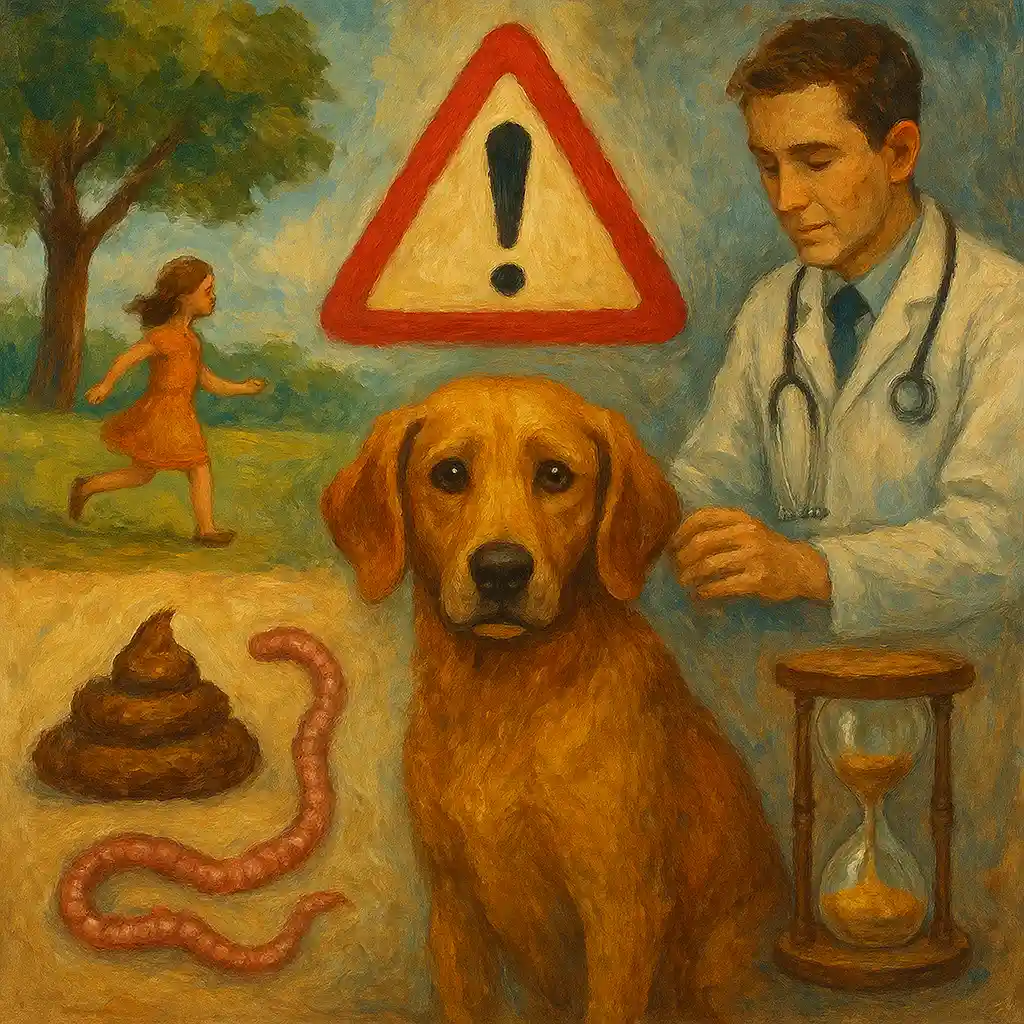 Wormer vs. Fecal: Dog-Centered Decision — Risk (Park/Kids); Vet; Interval Comparison
