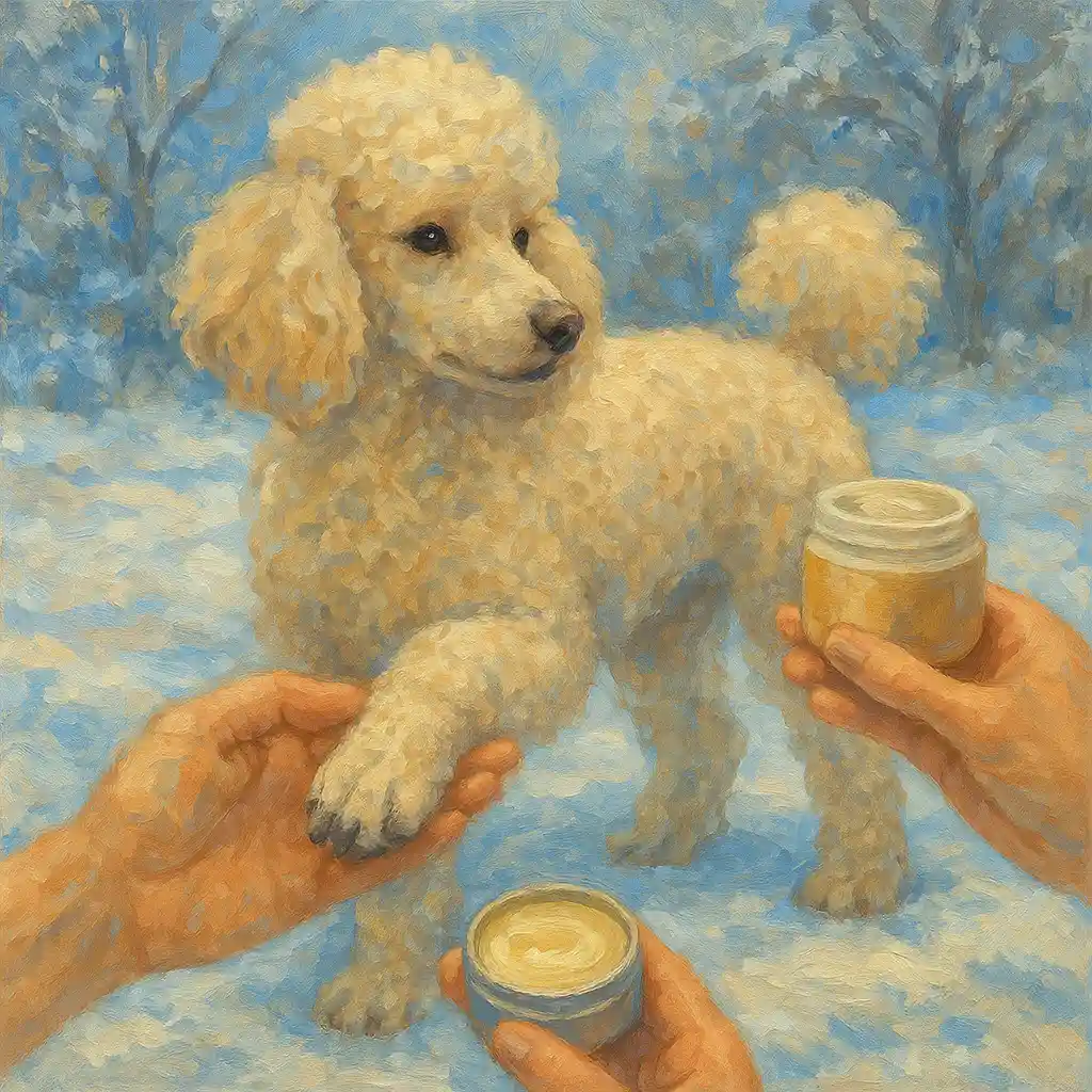 Winter Paw and Skin Care for Poodles